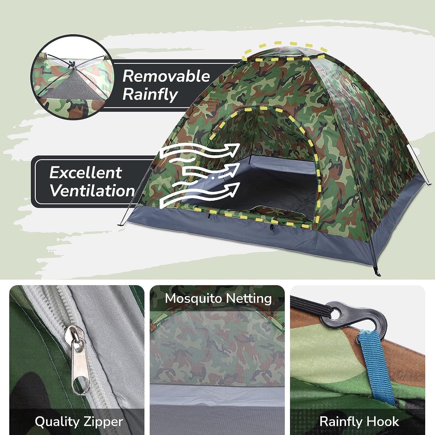 Outvita Dome Tent for 4 People Waterproof Camping Tent - Benebomo