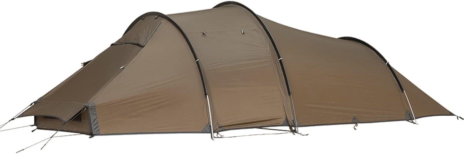 POMOLY Tunnel Tent for 1 - 2 People Brown Nylon Tent Waterproof - Benebomo