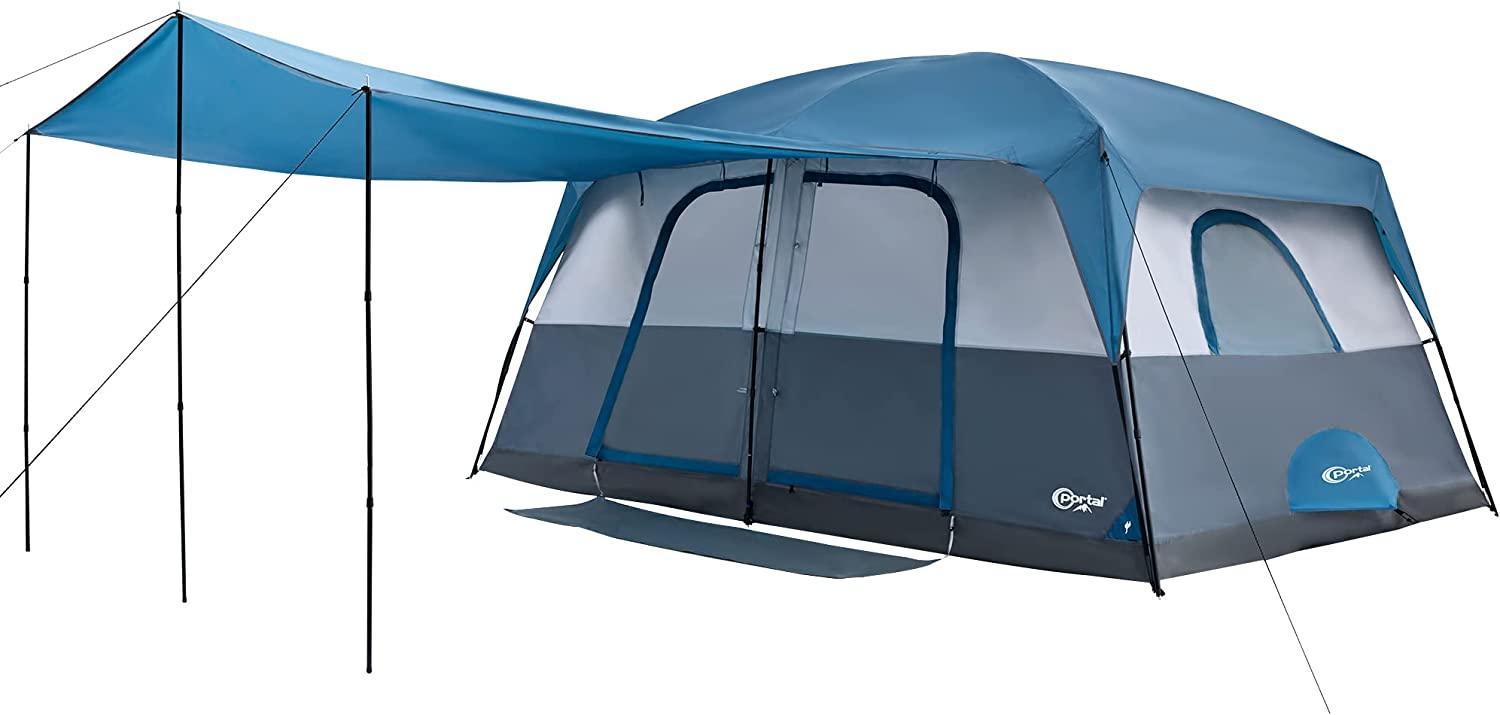 PORTAL Family Cabin Tent 10 Person Waterproof - Benebomo