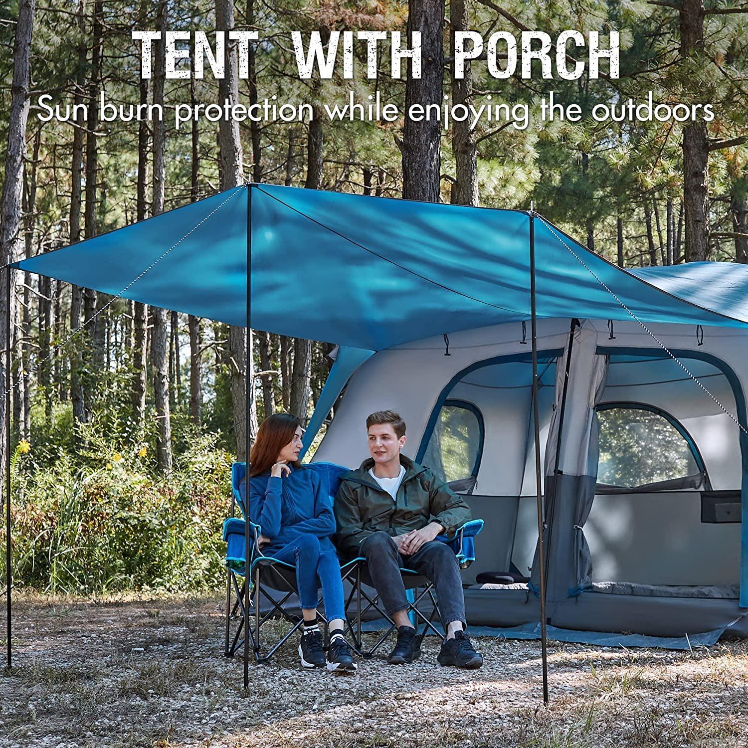 PORTAL Family Cabin Tent 10 Person Waterproof - Benebomo