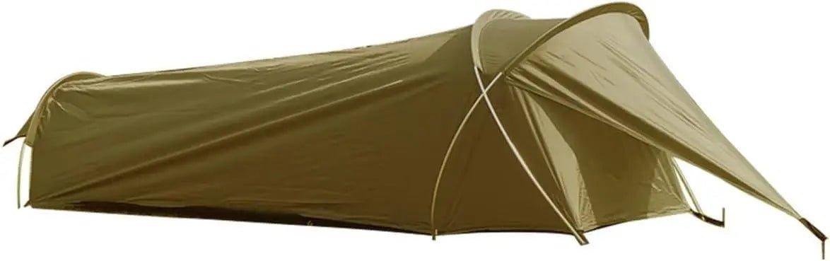 Preself Bivy Tent for 1 Person Khaki Polyester Cycling Solo Tent - Benebomo