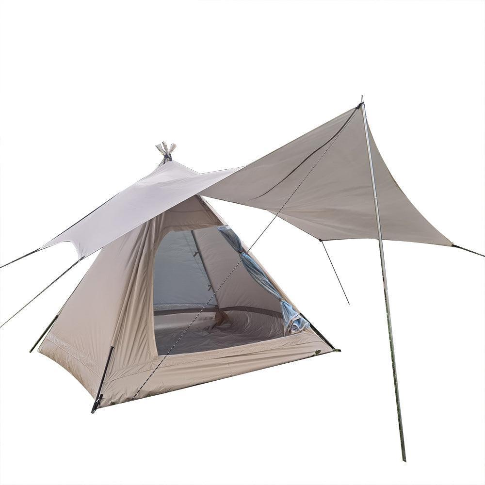 Pyramid Tent for Adult's 3 to 4 Person Beige - Benebomo